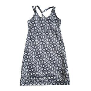 Merrell Lily Optiwick UPF 50+ Ikat Print Grey Stretch Sundress SZ S